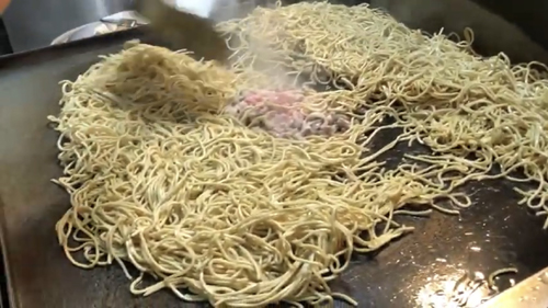 焼そば大量